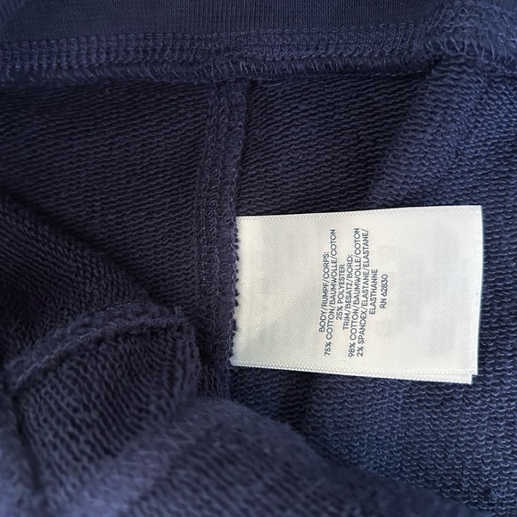 Land’s End‎ Serious Sweats Men’s Blue Button Mock Neck Long Sleeve Shirt Mens L - Picture 5 of 7